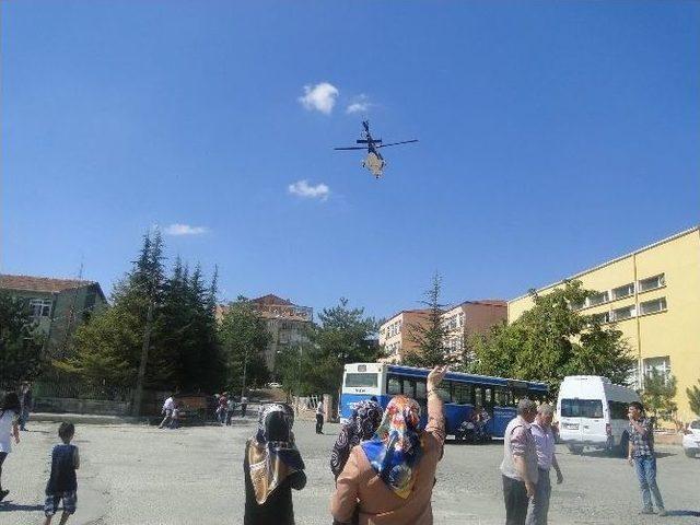 Ağaoğlu’nun Helikopteri Bir Kez Daha Sungurlu’ya İniş Yaptı