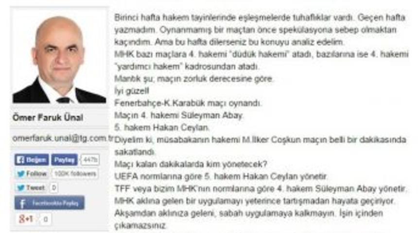 O Yazdı, Mhk &Ccedil;ark Etti