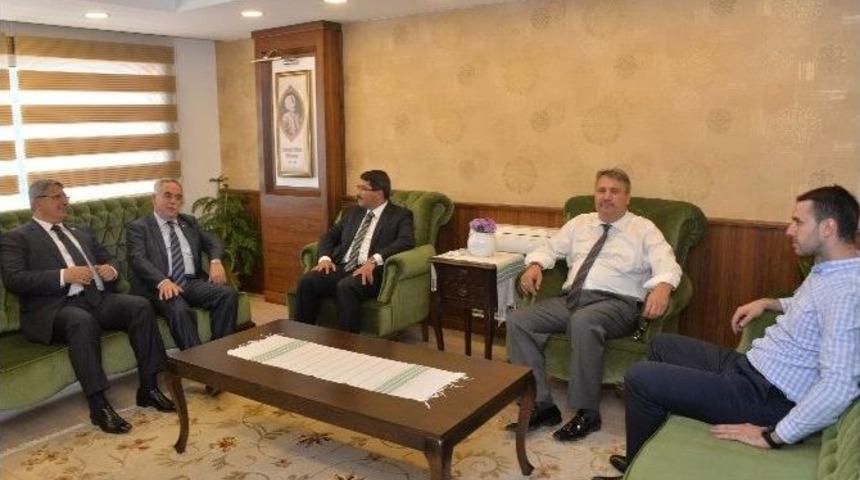 Berber Ve Demir&ouml;z&rsquo;den, Başkan &Ccedil;elik&rsquo;e Ziyaret