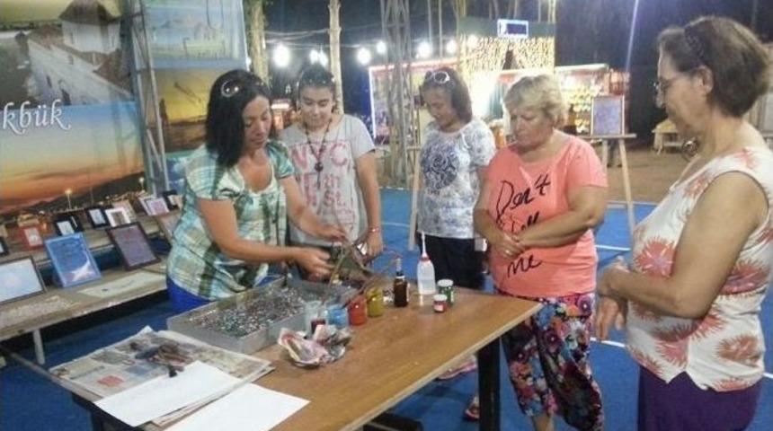 Didim&rsquo;in &Ouml;zel &Ouml;ğrencilerinden Ebru Sergisi