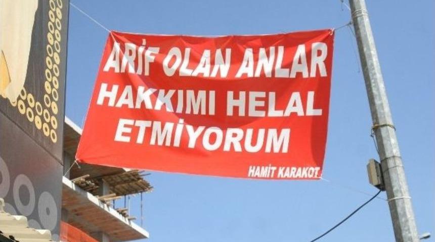 (&ouml;zel Haber) İzmirli Esnaftan Sitem Dolu Pankart