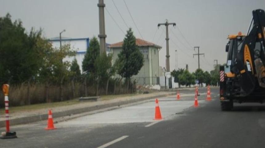 &Ccedil;erkezk&ouml;y Osb Yolları Onarılıyor