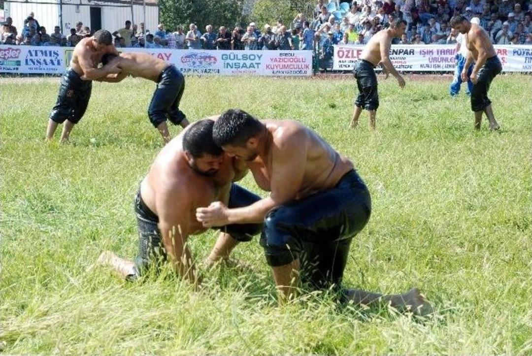 28. Alaplı Yağlı G&uuml;reşleri&rsquo;nde Başpehlivan Sermet Bulut Oldu