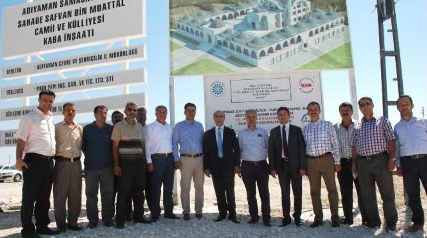 Baraj Manzaralı Sahabe Camii&rsquo;nin Temeli Y&uuml;kseliyor