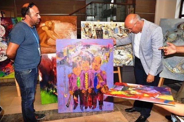 “14 Ressam 14 Süleymanpaşa” Projesindeki Eserler Görücüye Çıktı