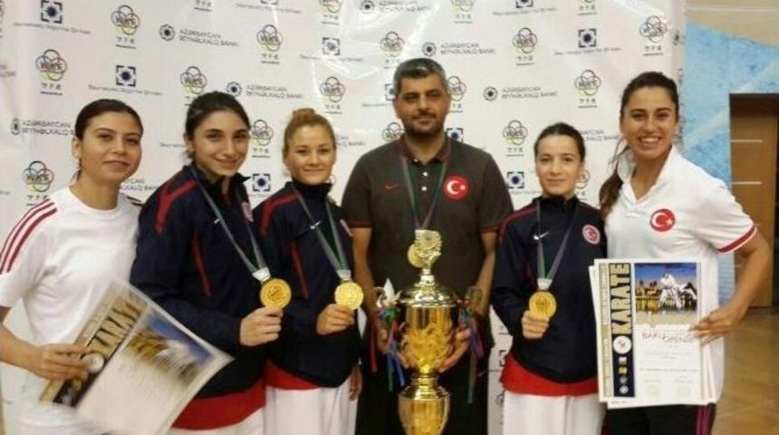 Karateciler Bak&uuml;&rsquo;den 6 Madalyayla D&ouml;nd&uuml;