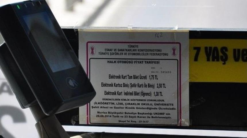 Manisa&rsquo;da Ulaşıma B&uuml;y&uuml;k Zam