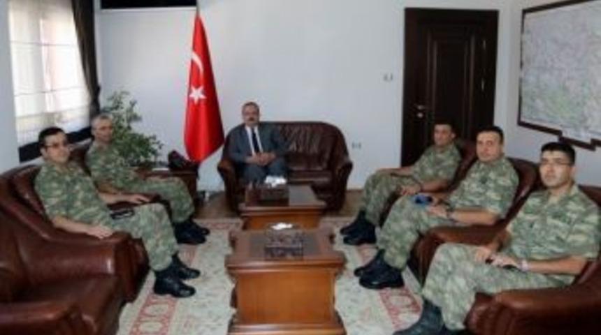 T&uuml;mgeneral Ergin&rsquo;den Vali Canbolat&rsquo;a Ziyaret