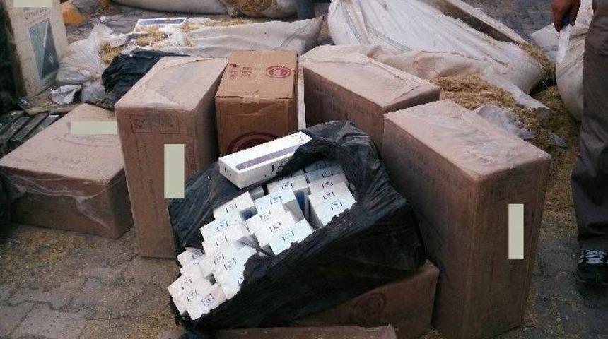 Saman Arasında Ka&ccedil;ak Sigara Ticaretine Polis Darbesi