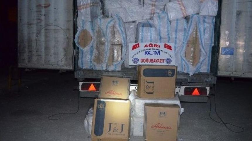Ağrı&rsquo;da 334 Bin 500 Paket Ka&ccedil;ak Sigara Ele Ge&ccedil;irildi