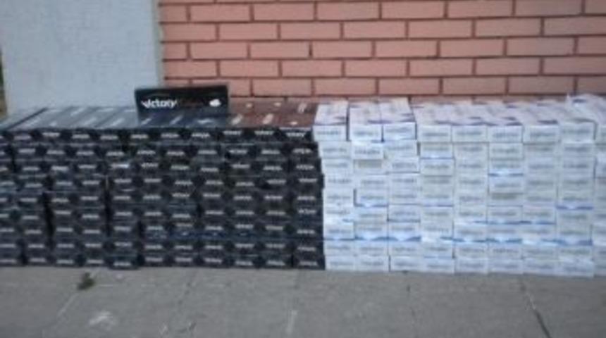 Uşak&rsquo;ta 105 Bin Ka&ccedil;ak Sigara Ele Ge&ccedil;irildi