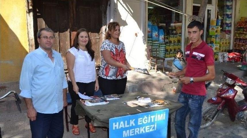 Kula&rsquo;da Halk Eğitim Kayıt Masası Kuruldu