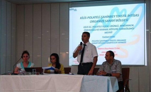 Polateli-şahinbey Tekstil İhtisas Organize Sanayi Bölgesi Projesi Bilgilendirme Toplantısı Yapıldı