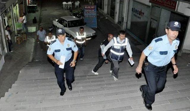 Aksaray’da Polisten Gece Uygulaması
