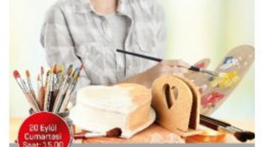 Forum Gaziantep&rsquo;te Kadınlar Ahşap Boyayıp Stres Atacak