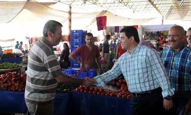 Başkan Tütüncü Semt Pazarları Ziyaretlerine Devam Ediyor