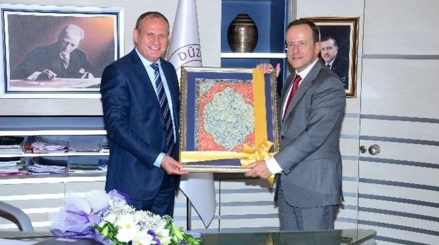 M&uuml;steşar Bekos&rsquo;tan Başkan Keleş&rsquo;e Ziyaret