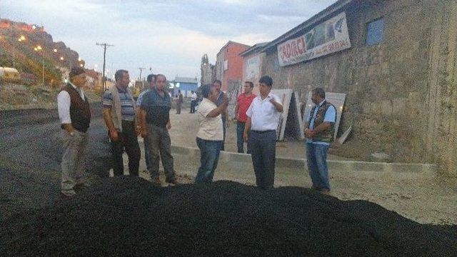 Pasinler’de Mehmet Sekmen Caddesi Asfaltlandı