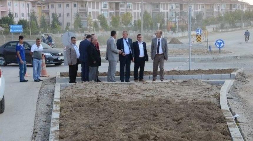 D&uuml;zce Memur- Sen Yolu Asfaltlanıyor