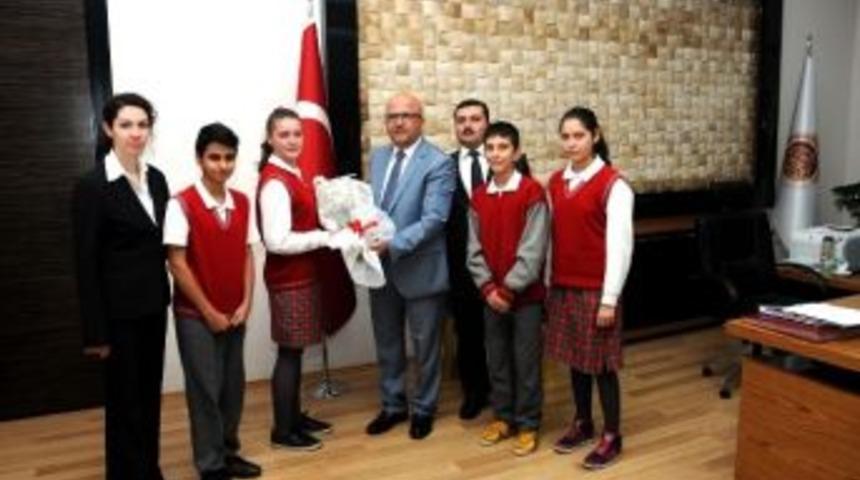 &Ouml;ğrencilerden Başkan &Ccedil;oban&rsquo;a Ziyaret