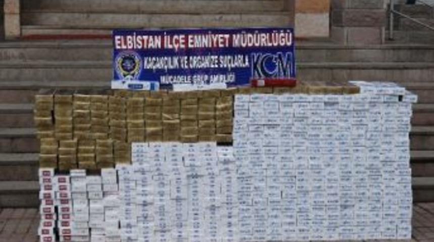 Elbistan&rsquo;da 4 Bin 800 Paket Ka&ccedil;ak Sigara Ele Ge&ccedil;irildi