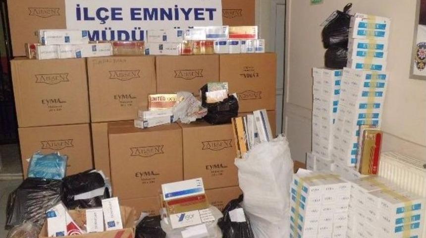 Afyonkarahisar&rsquo;da Ka&ccedil;ak Sigara Operasyonu