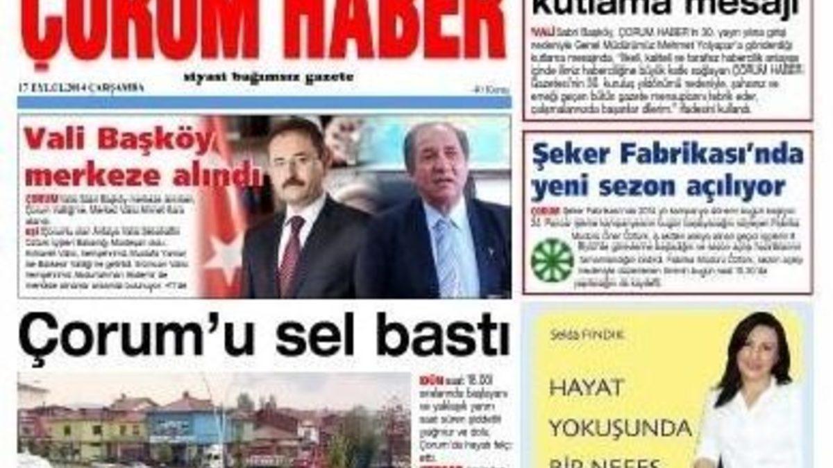 orum Haber Gazetesi 30. Ya n Kutluyor orum Haberleri