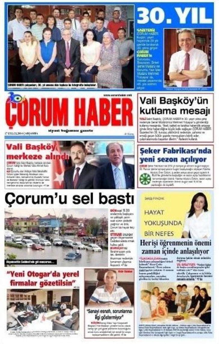 orum Haber Gazetesi 30. Ya n Kutluyor orum Haberleri