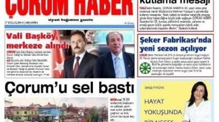 &Ccedil;orum Haber Gazetesi 30. Yaşını Kutluyor