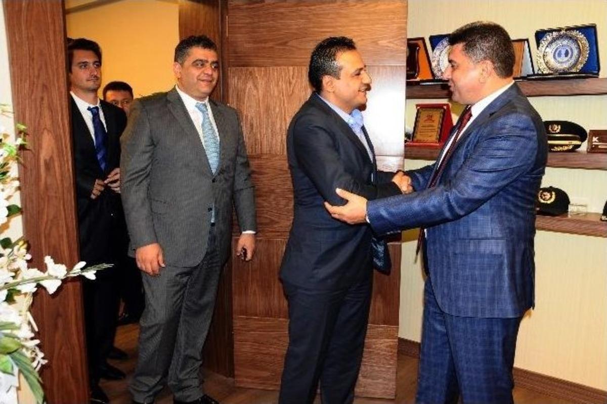 Hokey Federasyonu Y&ouml;neticileri Protokol&uuml; Ziyaret Etti