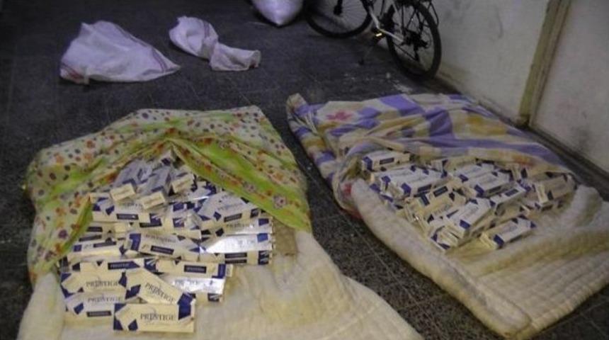 Bayburt&rsquo;ta 2 Bin 100 Paket Ka&ccedil;ak Sigara Ele Ge&ccedil;irildi