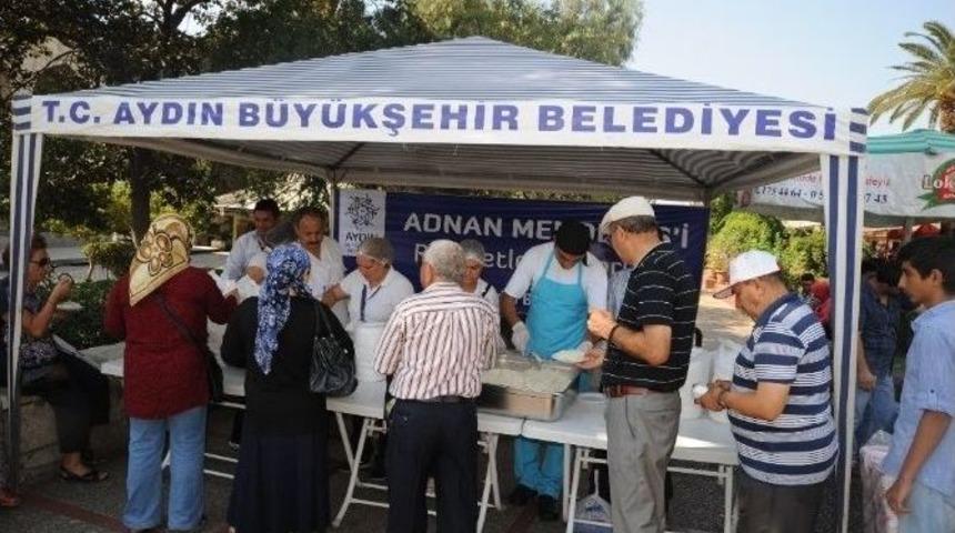 Aydın B&uuml;y&uuml;kşehirden Menderes&rsquo;e Pilav Hayrı