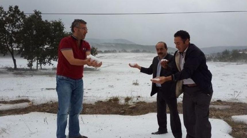 Eskişehir&rsquo;de Dolu Yağışı