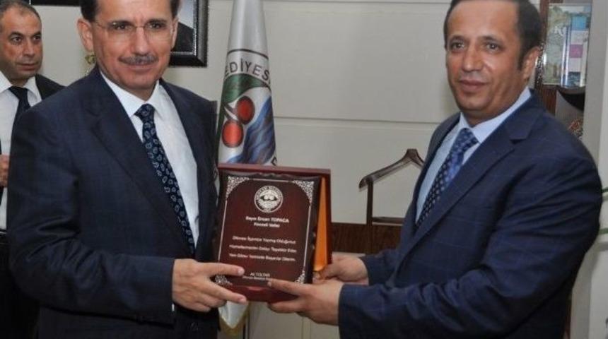 Vali Topaca&rsquo;dan Başkan Toltar&rsquo;a Veda Ziyareti