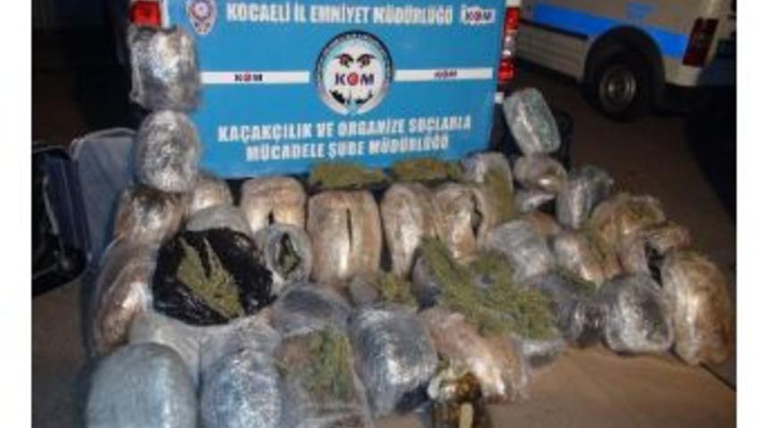 Kocaeli&rsquo;de 109 Kilo Kubar 1 Kilo 885 Gram Toz Esrar Ele Ge&ccedil;irildi