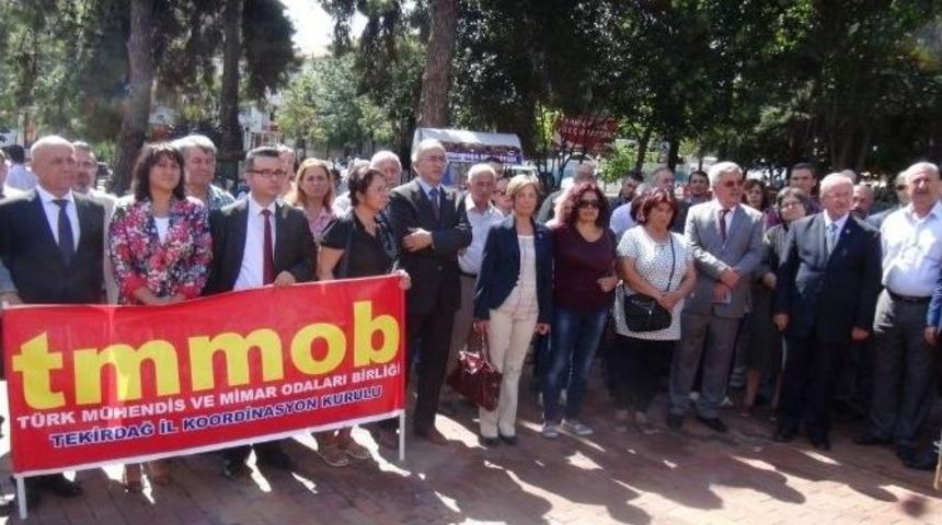 Tekirdağ&rsquo;da 19 Eyl&uuml;l Mimar, M&uuml;hendis Ve Şehir Plancıları Dayanışma G&uuml;n&uuml; Kutlandı
