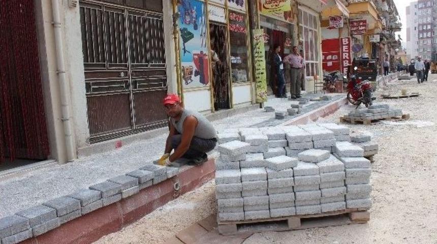 Tavşanlı&rsquo;da Kaldırım &Ccedil;alışmaları Başladı