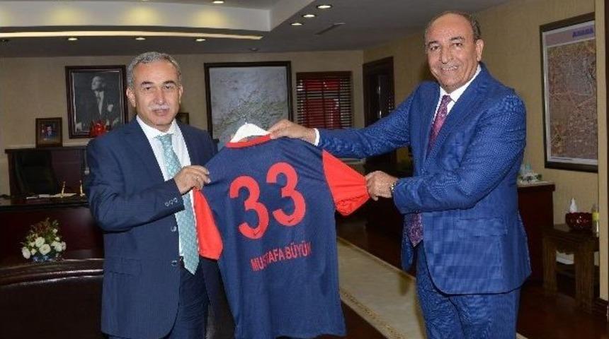 Mersin İdman Yurdu Kulüp Başkanı Kahramanlı’dan Vali Büyük’e Ziyaret