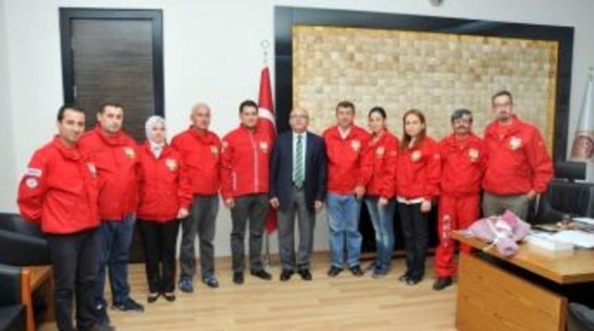 Başkan Çoban Akut Ekibini Ağırladı