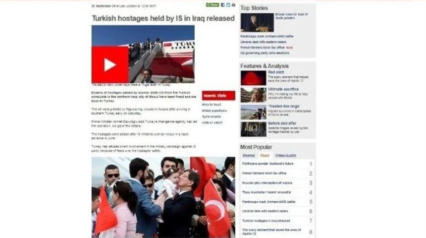 T&uuml;rk Rehinelerin Kurtarılması Dış Basında