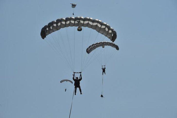 Bordo berelilerin paraşüt eğitimi nefes kesti  G5
