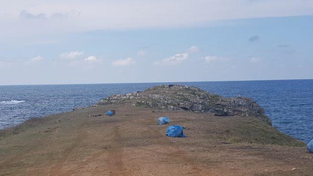'Saklı cennet'te tatilcilerden geriye çöpleri kaldı