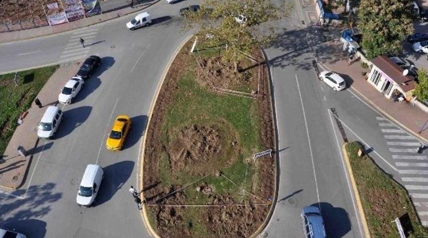 Santral Kavşağı Işıklandırılıyor