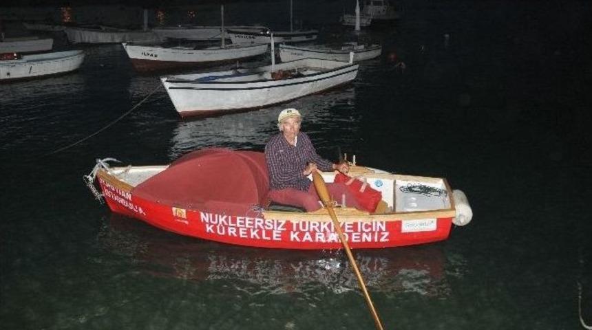 Hopa&rsquo;dan İstanbul&rsquo;a K&uuml;rek &Ccedil;ekerek N&uuml;kleer Santrali Protesto Ediyor