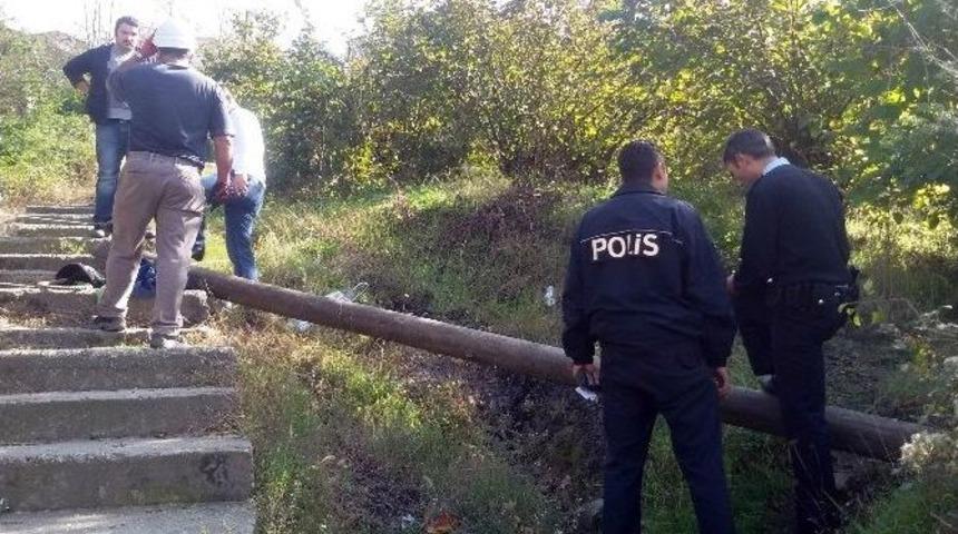 Elektrik İş&ccedil;isinin Tamir İ&ccedil;in &Ccedil;ıktığı Direk Devrildi