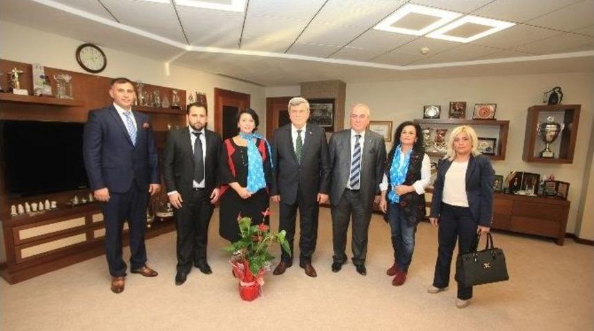 Başkan Karaosmanoğlu, Dsp İl Y&ouml;netimini Ağırladı