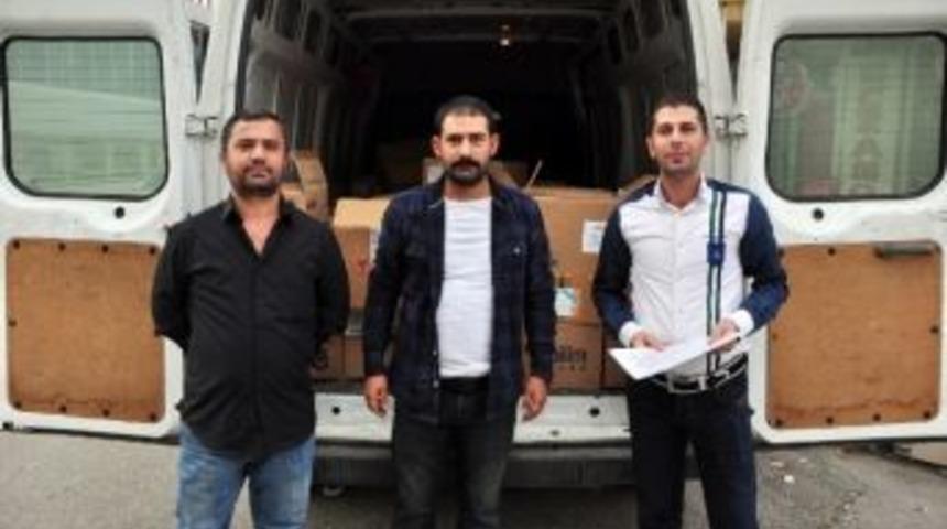 Ba&ccedil;et-der&rsquo;den Sığınmacılara 90 Koli İla&ccedil; Yardımı