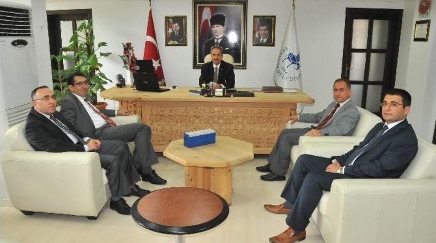 Konya Vergi Dairesi Başkanı &Uuml;nver&rsquo;den Başkan Akkaya&rsquo;ya Ziyaret