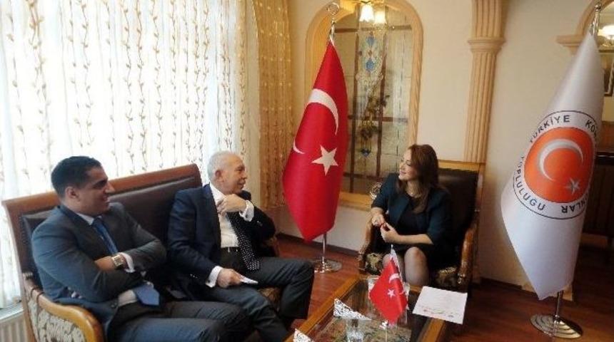 Arap Devletleri T&uuml;rkiye B&uuml;y&uuml;kel&ccedil;ilerinden Atasoy&rsquo;a Ziyaret