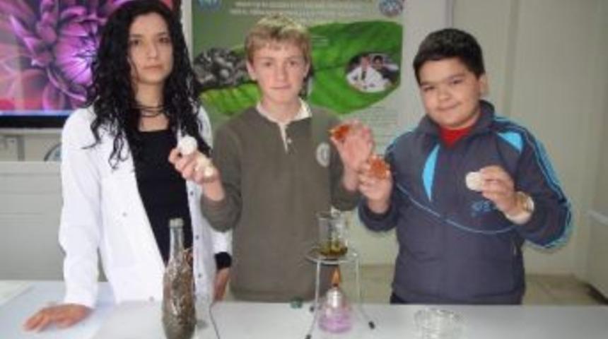 Yozgat&rsquo;ta &Ouml;ğrenciler Ceviz Yaprağından Sabun &Uuml;retti